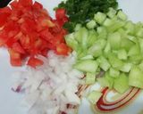 A picture of step 2 of Chana & cucumber salad.