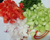 A picture of step 2 of Chana & cucumber salad.