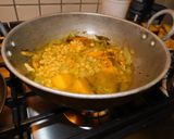 A picture of step 6 of Poosani koottu (Pumpkin) South Indian.
