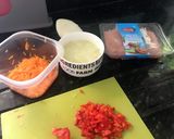 Foto del paso 2 de la receta: Rápida y deliciosa receta de zapallito italiano relleno con carne de pavo saludable!