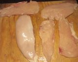 Foto del paso 1 de la receta: Suprema de pollo rellena con salsa al horno