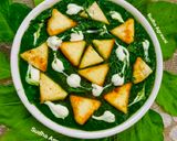 A picture of step 9 of Palak Paneer.