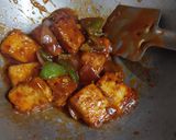 A picture of step 3 of Dry Chilli Paneer.