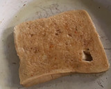 A picture of step 2 of French Toast with a twist.