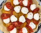 Une image de l'étape 4 de Tarte tomates et chèvre.