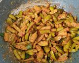 A picture of step 6 of Dhondakai koora.