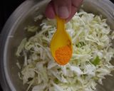 A picture of step 3 of Cabbage sambharo.