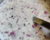 A picture of step 3 of Rava dosa/Semolina dosa.