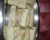 A picture of step 5 of Veg mayonnaise spring roll.