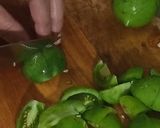 Foto langkah ke 4 dari resep Ikan asin cumi cabe hijau saos tauco asin 🥰.