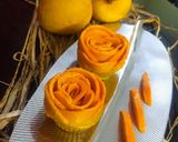 A picture of step 6 of Mango rose cup cakes.