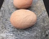 A picture of step 1 of Trick: How to peel a hard boiled egg.