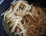 Foto del paso 7 de la receta: Spaghetti de morrón con salsa de morrón picante y falda