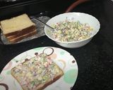 A picture of step 2 of Veg Cheese Toast.