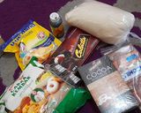 Foto langkah ke 1 dari resep Cake kukus coklat pandan.