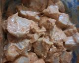 A picture of step 2 of Tikka boti with matar pulao.