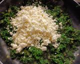 A picture of step 4 of Gozleme / Turkish stuffed flat bread.