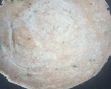 A picture of step 3 of Lachha paratha with mint buttermilk.
