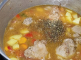 Filete de cerdo con papa y zanahoria