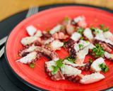 Hình bước làm 4 của món Salad Bạch Tuộc Canary