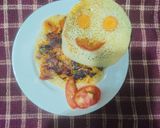 A picture of step 4 of Zatpat Uttapam.