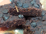Brownie de porotos con avena instantánea