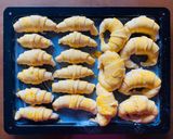 Foto del paso 8 de la receta: Medialunas con relleno 🥐