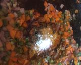A picture of step 2 of Chinese fried rice.