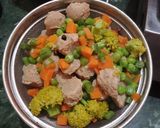 A picture of step 4 of Boiled veg pulao.