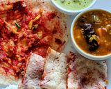A picture of step 2 of Mysore Masala dosa.