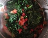A picture of step 2 of Palak soup.