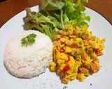 รูปขั้นตอนการทำที่ 3 ของ ข้าวไข่ขยี้