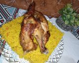صورة لخطوة 9 من وصفة أرز بالخضار مع دجاج مشوي