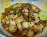 Hình bước làm 3 của món Cá cơm chiên giòn kho thịt