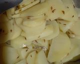 A picture of step 4 of Mint potatoes.