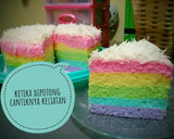 Foto langkah ke 8 dari resep 🍰Bolu Kukus Pelangi Lembut 2 Telur🌈.