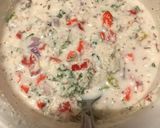 A picture of step 2 of Tiffin recipe challenge.