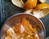 A picture of step 1 of Orange mocktail.