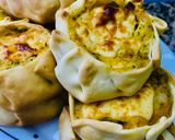 Foto del paso 10 de la receta: CANASTITAS DE ZAPALLO CALABAZA Y BROCOLI 🎃🥦🧅🧀 (con salsa blanca)
