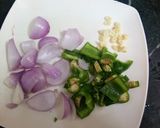 A picture of step 1 of Chilli Idli.