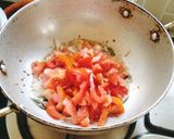 A picture of step 2 of Tomato peas masala pulao 🍅😋.