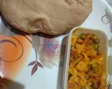 A picture of step 1 of Veg Parantha left over veg.
