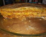 A picture of step 4 of Enchilada pie.
