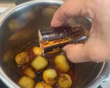 A picture of step 8 of Mini Kathiyawadi Meal- Bharela (Ravaya)Ringana- Bateta nu Shaak-Fulka Rotli😋.