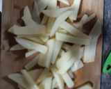 A picture of step 1 of French fries pakora.
