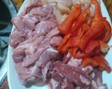 Foto del paso 3 de la receta: Tiritas tres carnes en salsa rosa al disco