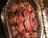 Csirkemáj baconben, hagymás vörösáfonya ágyon recept fázis 2 fotója