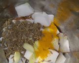 A picture of step 2 of Goan Dal.