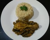 A picture of step 10 of Bengan chicken😋😋😋.