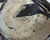A picture of step 15 of Spinach Corn Ravioli in white sauce.
